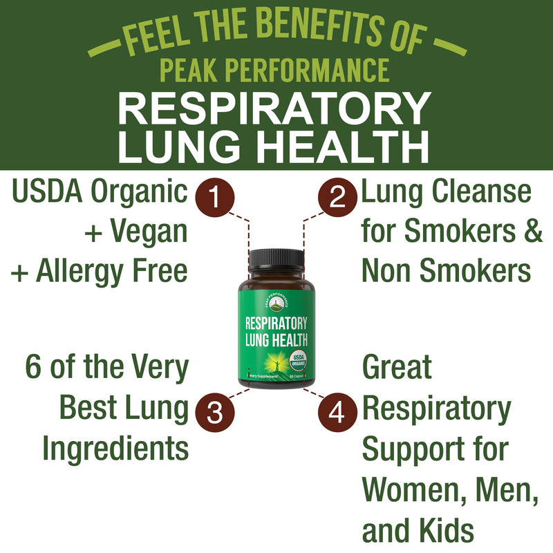 USDA Organic Lung Detox For Smokers And Non Smokers with 6 Top Ingredients. Mullein Leaf, Marshmallow Root, Calendula. Lungs Cleanse For Better Respiratory Health. Lung Support Capsules Supplement - BeesActive Australia