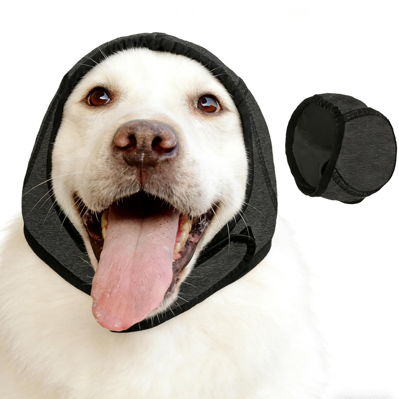 Dog Ear Defenders, Adjustable Dog Calming Ear Wrap, Noise-Muffling Ear Cover for Medium Dogs, Anxiety Relief During Bath, Grooming, Thunder & Fireworks, M