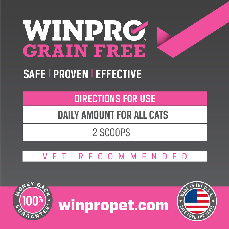 WINPRO- Cat Probiotic Meal Topper, Plasma-Powdered Formula for Gut Health, Seasonal Allergy Relief, Healthy Probiotic Supplement for Cat's, All Cat Breeds, 120 Scoops, Made in USA
