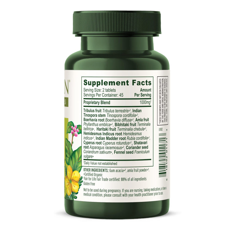 Banyan Botanicals Organic Kidney Formula–Urinary Tract Support & Detox Supplement–Gokshura & Punarnava for Fluid Balance & Systemic Cleansing–Cooling Genitourinary Tonic-90 Tablets-USDA Organic - BeesActive Australia