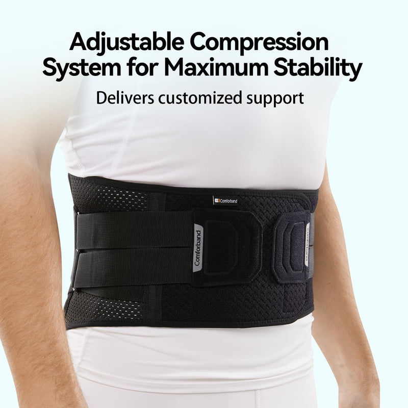 Comforband Double-Cross Comfort Back Support - Premium Back Brace for Lower Back Pain, Muscle Spasm, Strains, Arthritis, Sciatica, Injury Recovery, Rehabilitation (Small) Small - BeesActive Australia
