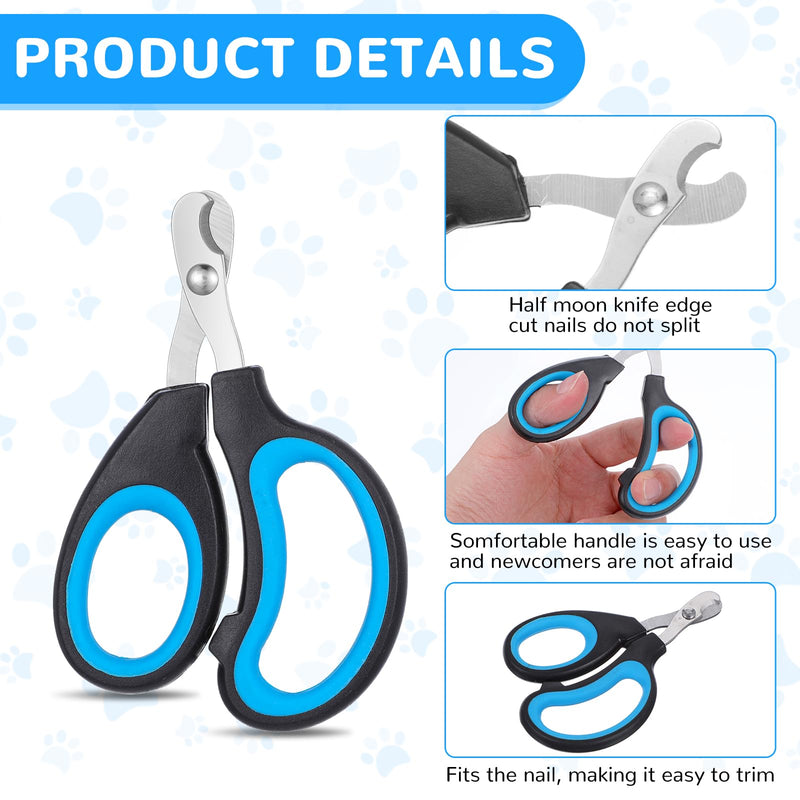 Lemecima 20 Pcs Cat Nail Clipper Bulk Kitten Claw Trimmer Pet Nail Cutter Claw Care for Cats, Kittens, Bunny, Puppy, Rabbit, Gatos, and More - BeesActive Australia