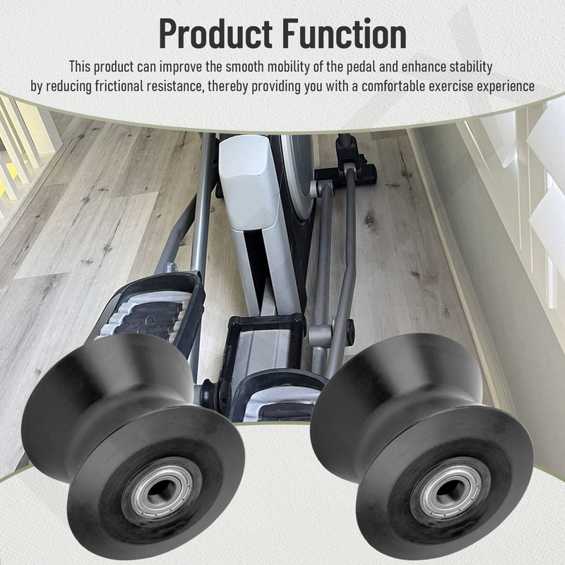 2 Pcs 238880 Elliptical Machine Replacement Leg Roller Compatible with Free-Spirit, Ree-bok (Icon) Models, It Can Reduce Friction, Improve The Smooth Mobility of The Pedal and Enhance Stability - BeesActive Australia