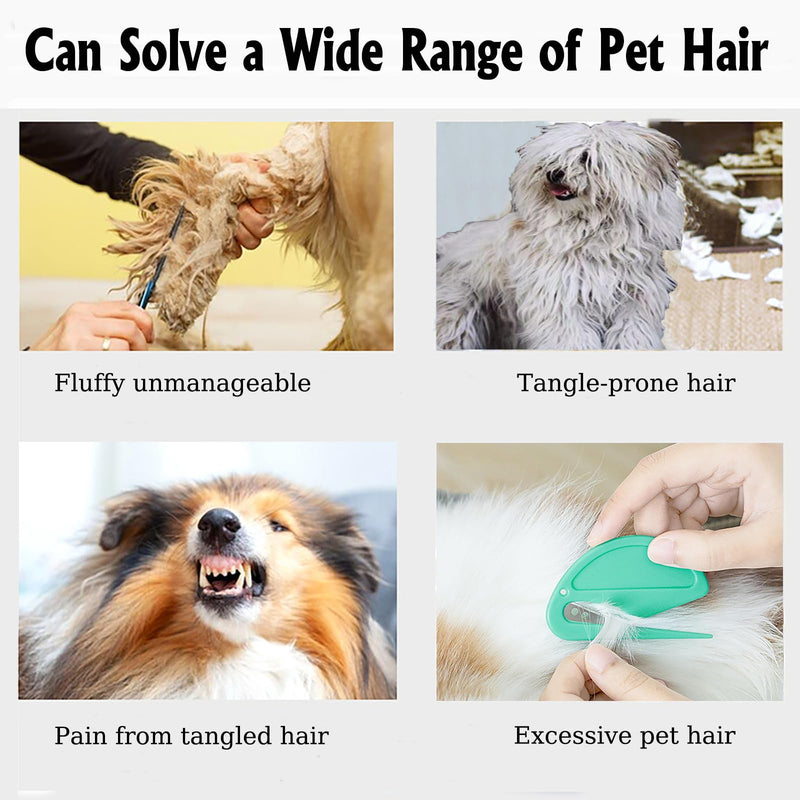 10PCS Knotting Comb for Cats, Pet Knotting Comb for Pet Hair Removal Tool, Cat Dog Grooming Comb Knot Remover - BeesActive Australia