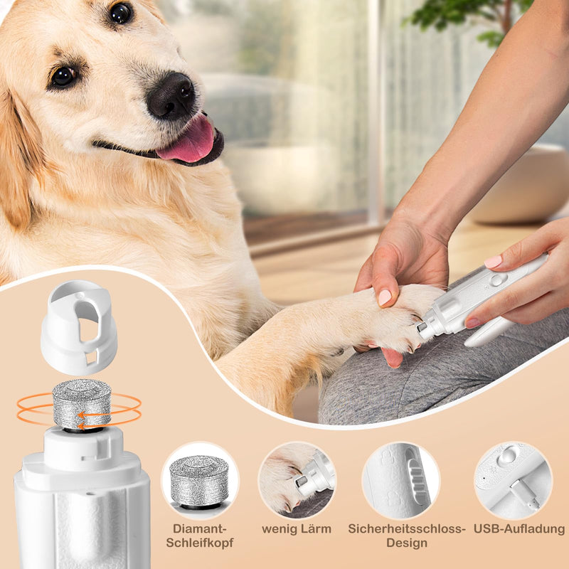 Lottsall Dog Claw Trimmer with Light, 2 in 1 Quiet Paw Trimmer for Dogs, Professional Nail Trimmer, Sharp Blade, Safe for Dogs, Cats - BeesActive Australia