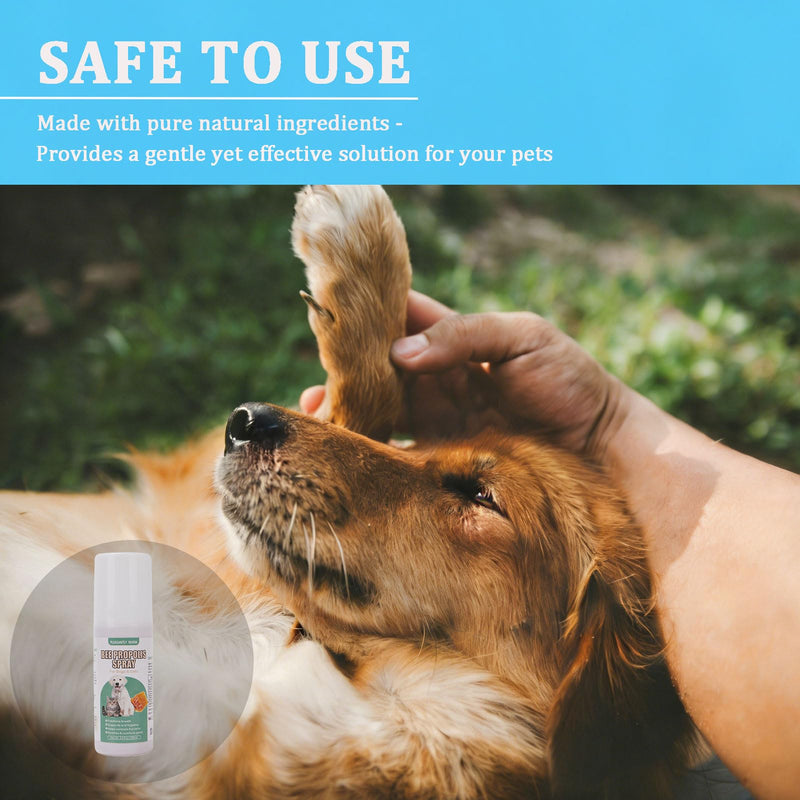 Bee Propolis for Dogs & Cats Oral Spray – Natural Active Formula for Gingivitis, Reduce Gum Inflammation & Pain, Combat Bad Breath & Gum Disease, Pet Oral Care, 100ml