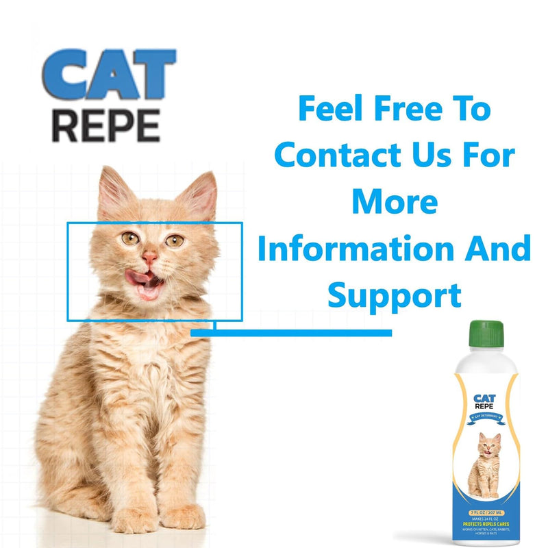 Cat Repellent Concentrate for Quick Preparation Spray Anti Scratch Furniture Protector - Deterrent to Keep Off & Bitter Chew Spray, Safe, 220 ml/7 floz Makes 24 floz, Blue, CRCO220ML - BeesActive Australia