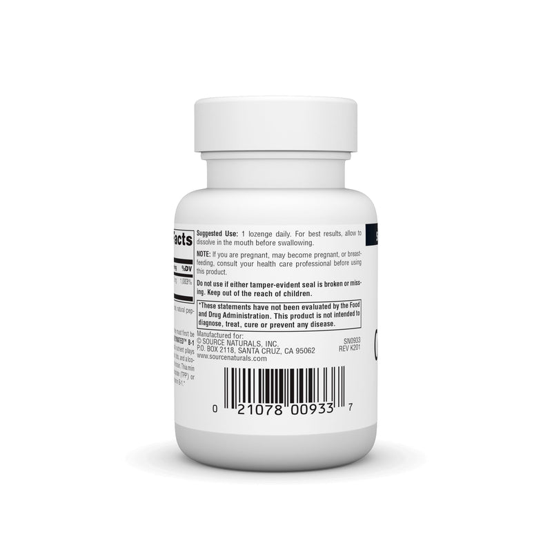 Source Naturals Coenzymated B-1, Cocarboxylase, 60 Lozenges | Essential Nutrient | Nerve Support | Brain Support* 60 Count (Pack of 1)