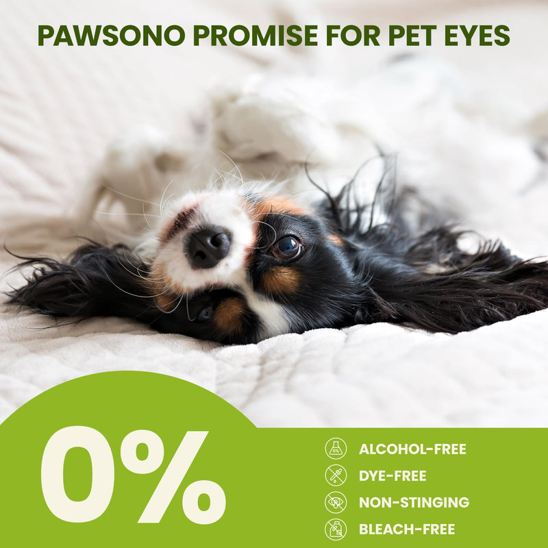 Eye Wipes for Dogs & Cats, Hypoallergenic Dog Eye Wipes Cleaner, Natural Cleaning Grooming Pet Wipes Gently Remove Tear Stain, Eye Debris, Discharge, Mucus, Non-Irritating, Unscent, 100 PCS Unscented - PawsPlanet Australia