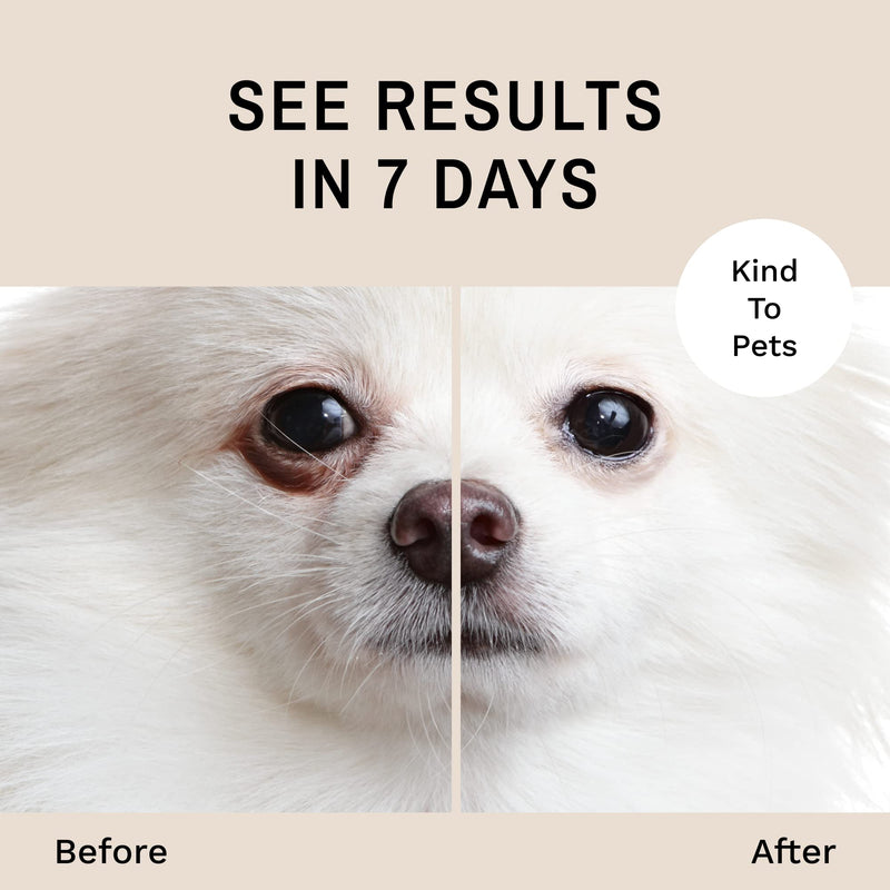 Eye Envy Tear Stain Remover Powder for Dogs and Cats. 100% Natural, Safe. Apply Around Eyes. Absorbs and Repels Tears. Keeps Area Dry. Treats The Cause of Staining. Made in The USA. (.5oz) .5oz - BeesActive Australia