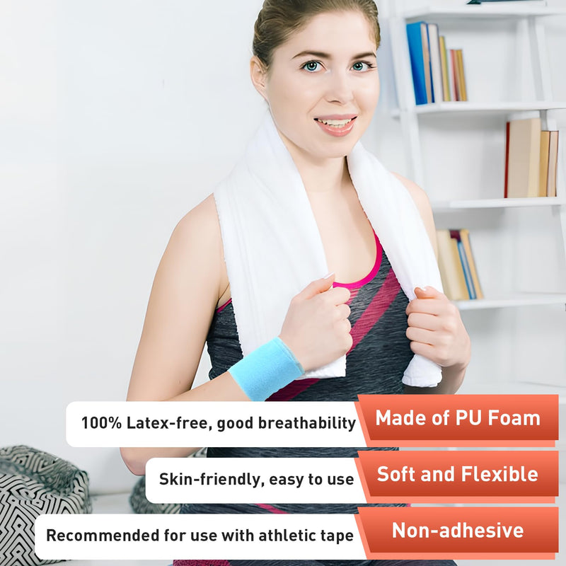 12 Pcs Pre Wrap Tape,2.75 Inch X 10.6 Inch,(360 Yards) Pre Wrap Foam Underwrap Sports Pre-Wrap Tape,Pre Wrap Athletic Tape for Sports,Hair,Ankles,Hands and Knees,Water-Resistant,(12 Colors) - BeesActive Australia