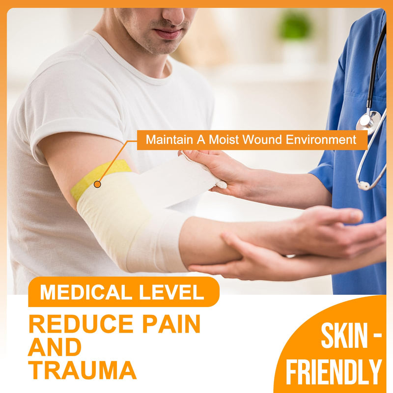 Carbou Medical Xeroform Petrolatum Dressing (4"x4" 25 Pack + 2"x2" 25 Pack)， Non-Adherent Gauze Pads, Soft Fine Mesh Gauze Patch for Wound Care, Burns, Lacerations, Skin Grafts & Surgical Incisions