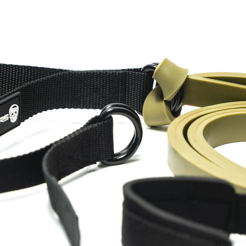 Gymreapers Resistance Band Handle/Door Anchor Combo - Exercise Band at Home Workout - (1 Pair of Handles) - Used with Any Resistance Bands for Men and Wome