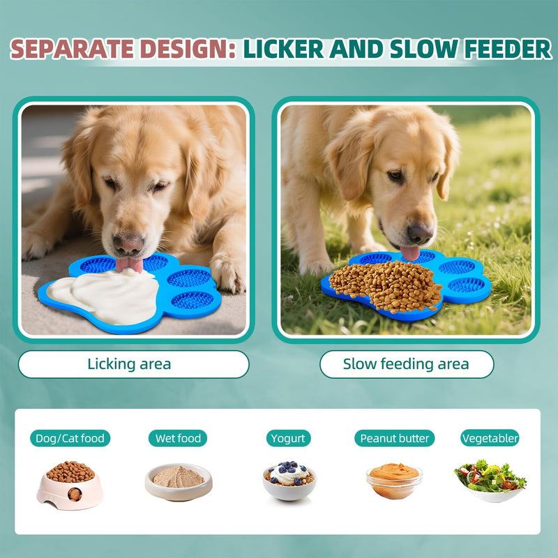 Lick Pad for Dogs Non-Slip Strong Suction Cup Fixed Soothing Toys Pet Grooming Bath Soothing Toys Anti-Anxiety Distraction Reusable Reusable Treats Can be Applied Pet Stress Relief Toys Easy to Clean Yellow NO