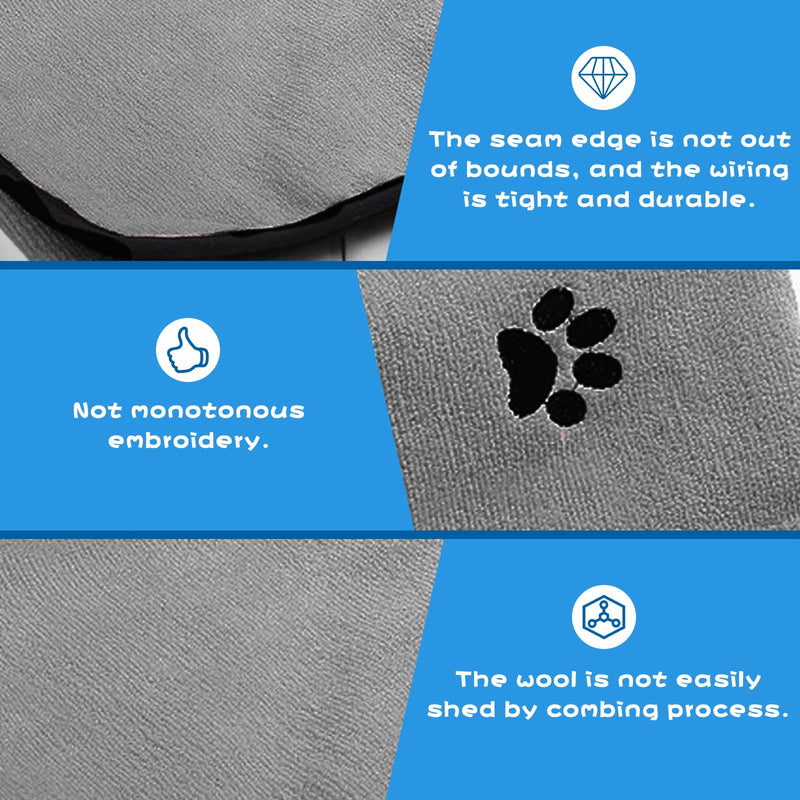 BORDEAG Pack of 4 dog towels, quick-drying pet dog towels, 80 x 40 cm dog towels, extra absorbent, microfibre towels, for large dogs, cats, small medium-sized dogs - BeesActive Australia