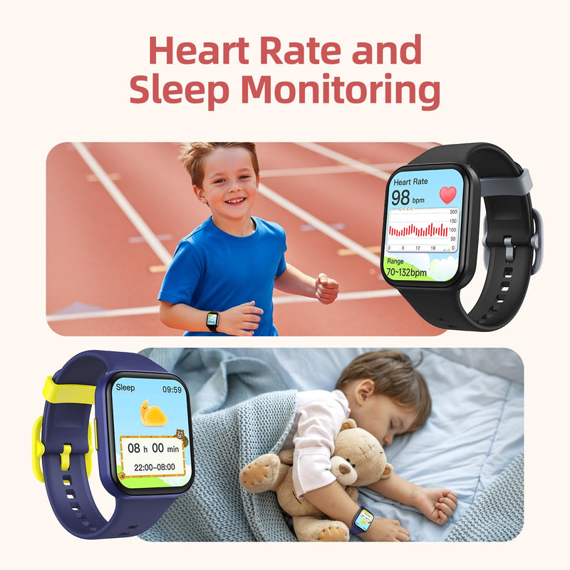 Parsonver Kids Smart Watch with Parent-Child Task & Reward System, Fun Fitness Tracker with 20 Sports Modes, Heart Rate & Sleep Monitor, IP68 Waterproof, Great Birthday Gifts for Boys Girls 5-16, Blue - BeesActive Australia