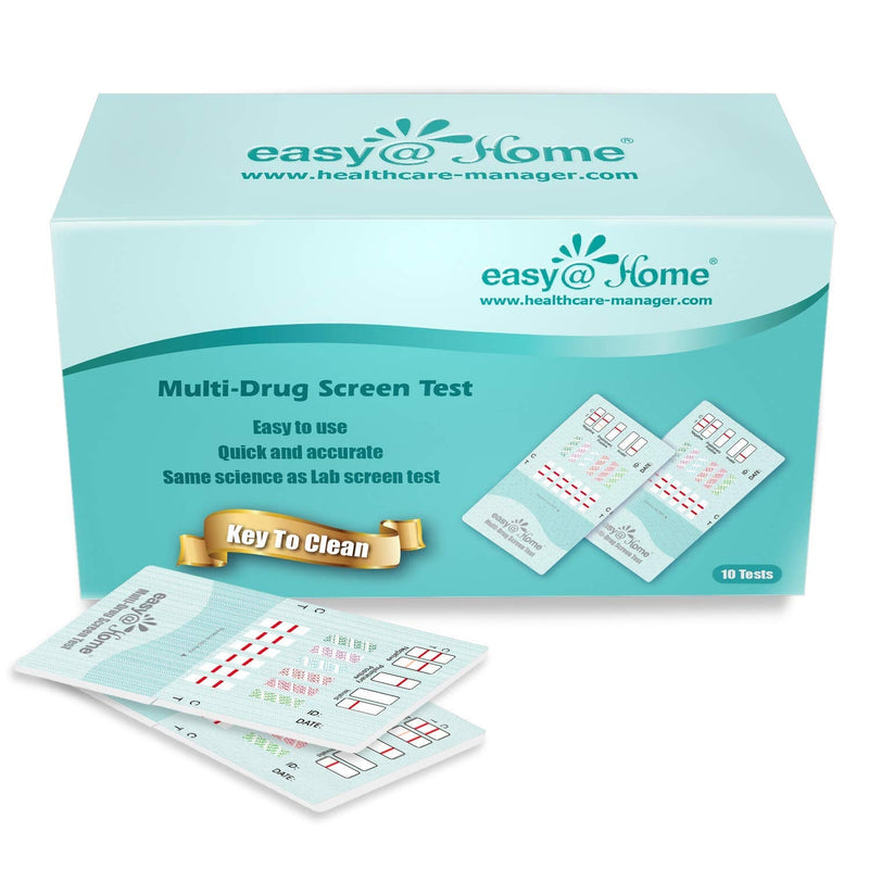 Easy@Home 12 Panel Urine Drug Test Kits, 10 Pack Multi Drug Test 10 Count (Pack of 1)