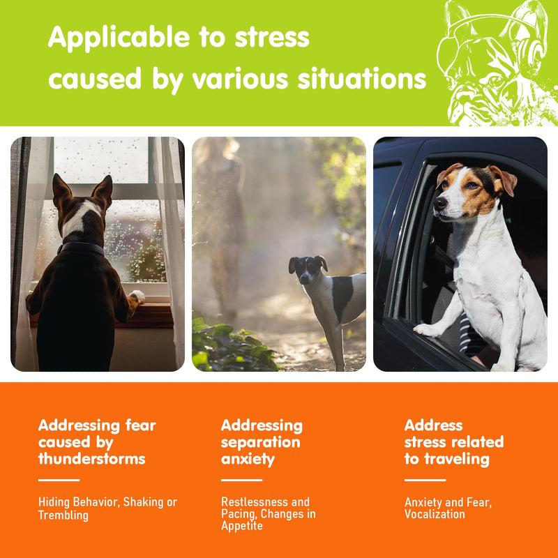 ZINGLY Hemp Calming Chews for Dogs Anxiety Relief, Dog Calming Chews - Anxiety Relief Treats, Anxiety Relief for Dogs Calming Treats, Calming Care for Dogs - Separation Aid, Barking, Bacon, 120 Counts 120 Count