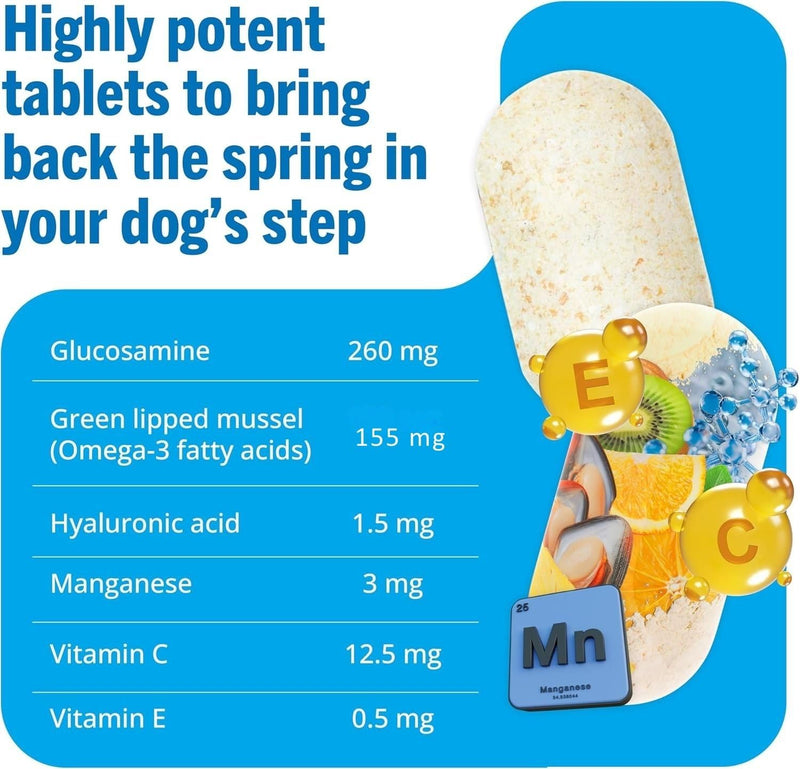 JOINTSURE Joint Supplements for Dogs – 120 Tabs, Joint Structure & Mobility for Dogs| Advanced Formula 120 Tablets