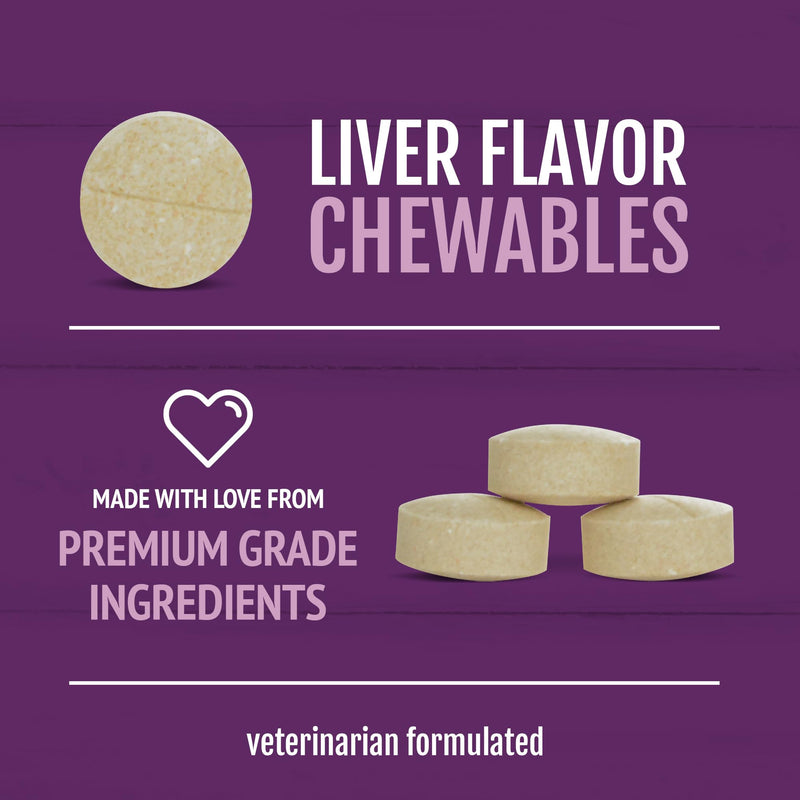 PetNC Natural Care Level-1 Hip & Joint Health Supplement for Younger Dogs,60 Chewable Tablets, 500mg Glucosamine, 100mg Chondroitin, 10mg MSM & 1mg Hyaluronic Acid, Vitamin C & Manganese, Liver Flavor Level 1