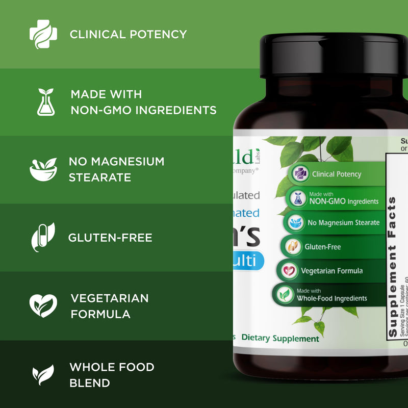 EMERALD LABS Men's 1-Daily Multi, 60 Capsules | Multivitamin with Coenzymated B Vitamins - Heart Health, Muscle Function & Overall Wellness Support - Non-GMO & Vegetarian 60 Count (Pack of 1)