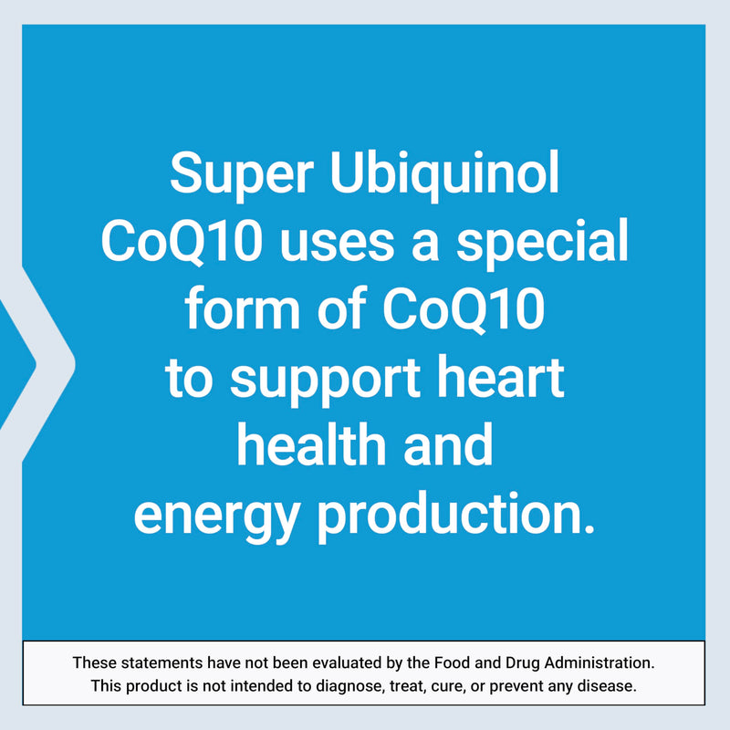 Life Extension Super Ubiquinol CoQ10, Heart Health Supplement, Cell Energy, oxidative Stress Defense, Maximum Absorption, 100 mg, Non-GMO, Gluten-Free, 60 softgels