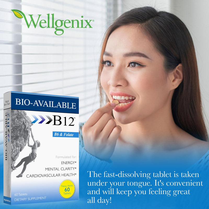 Wellgenix Bio Available Daily Multivitamins (60 ct) - Focus Support Formula with Vitamins Methyl B12, B6, Folate & Biotin - Sublingual Energy & Diet Supplement for Immune & Overall Health 1