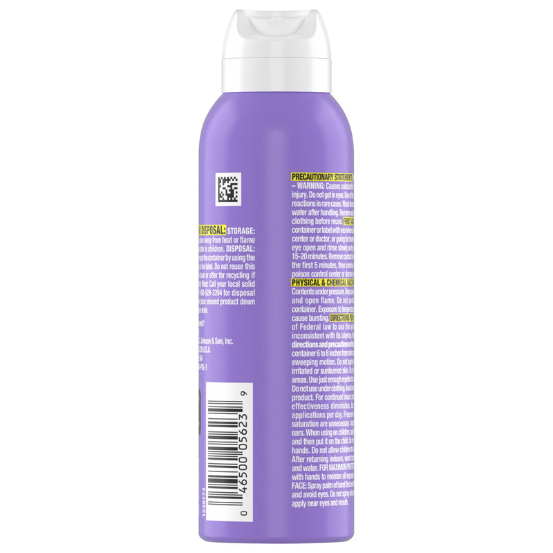 OFF! Clean Feel Travel Size Insect Repellent Aerosol, Fragrance-Free Bug Spray for Lasting Protection from Mosquitoes and Ticks, 2.5 oz