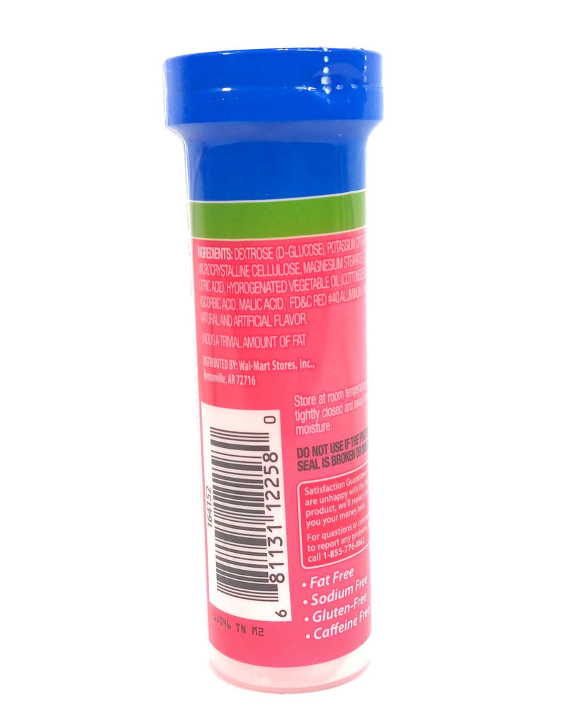 ReliOn Glucose Fruit Punch, 10 Tablets, On-The-Go Tube. 10 Count (Pack of 1)