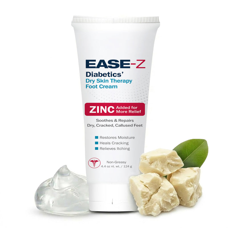 Diabetic Foot Cream. Clinically Proven Ingredients and ZINC Relieve Dry, Cracked, Callused Feet and Hands. Soothes Pain and Burning. Shea Butter moisturizes. Fast-Acting, Long-Lasting. 4.4 oz. - BeesActive Australia