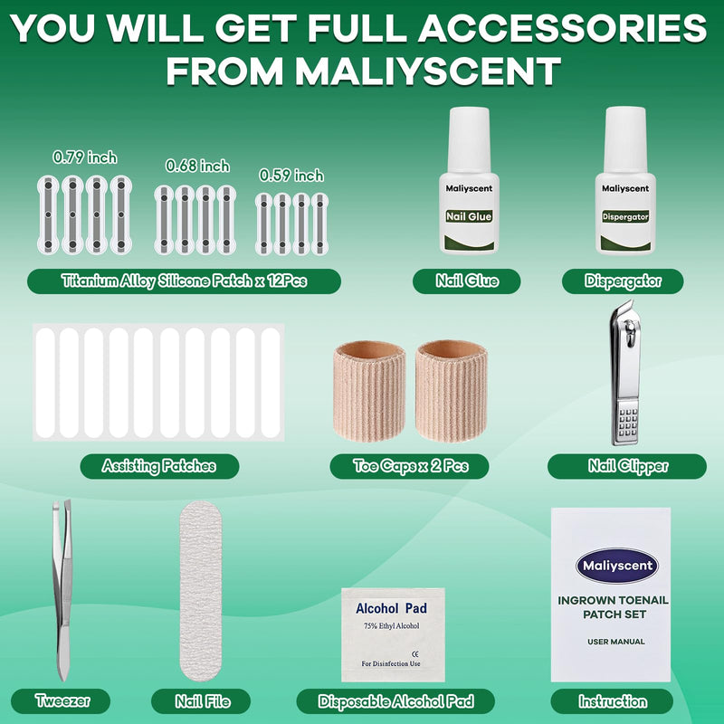 Titanium Alloy Ingrown Toenail Corrector New Version Ingrown Toenail Removal Tool Kit, Designed for Curved Nail Repair Big Toe Ingrown Toenail - BeesActive Australia