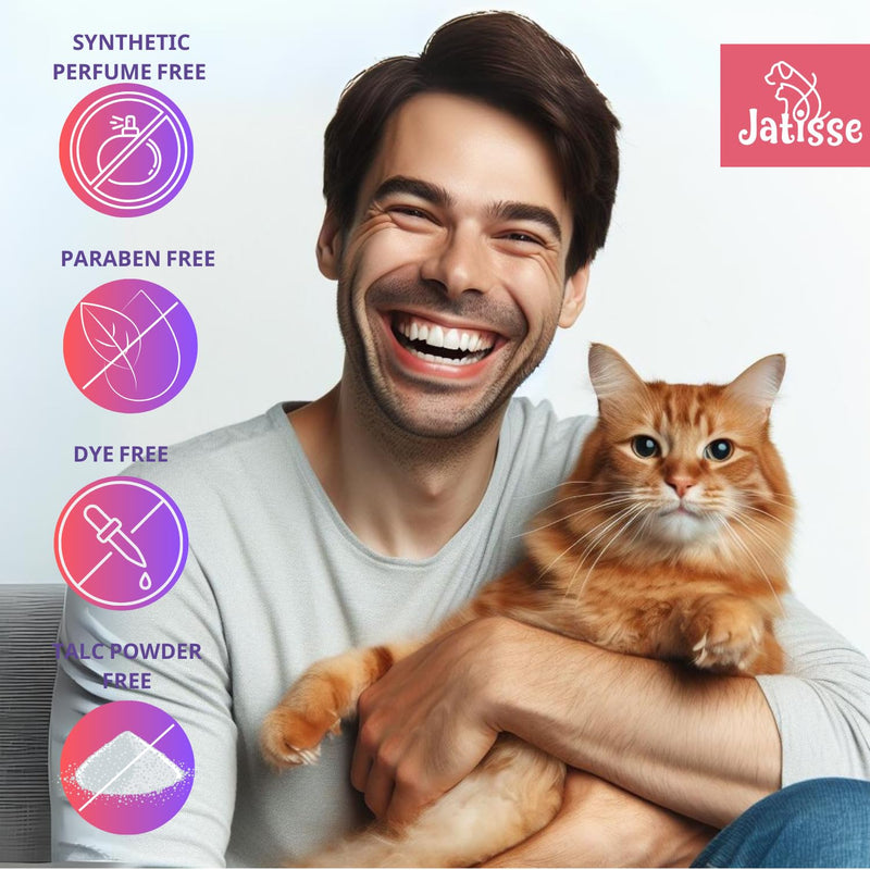 Cat Dry Shampoo Powder with Lavender and Rosemary for Cats 5.29 fl. oz| Grooming for Cat | Kitten Sensitive Skin | Cleansing and Moisturizing Perfume and Talc Free (1) 1 - BeesActive Australia
