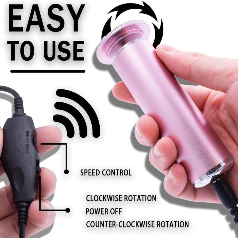 Electric Foot Callus Remover with 60pcs Sandpaper Discs, 500RPM Aluminum 4.45 Inches Callus Remover for Feet, Feet File Grinder for Dead Skin and Calluses - BeesActive Australia