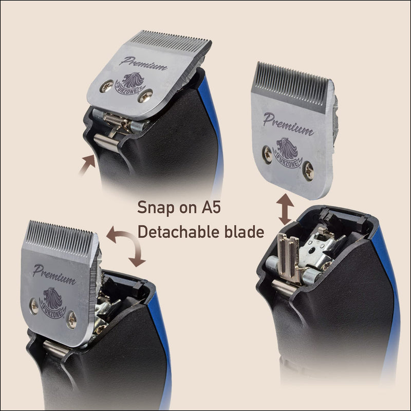 Detachable Blade - Size 10 Blade 1/16", Made of Extra Durable Japanese Steel, Compatible with Most Andis, Oster, Wahl A5 Clippers - BeesActive Australia