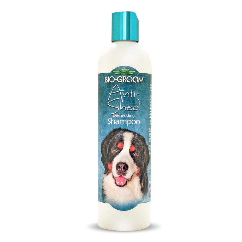 Bio-Groom Anti-Shed Deshedding Dog Shampoo - Odor Eliminating, Anti-Shedding, Dog Bathing Supplies, Puppy Wash, Cat & Dog Grooming Supplies, Cruelty-Free, Made in USA, Dog Products - 12 fl oz 1-Pack - PawsPlanet Australia