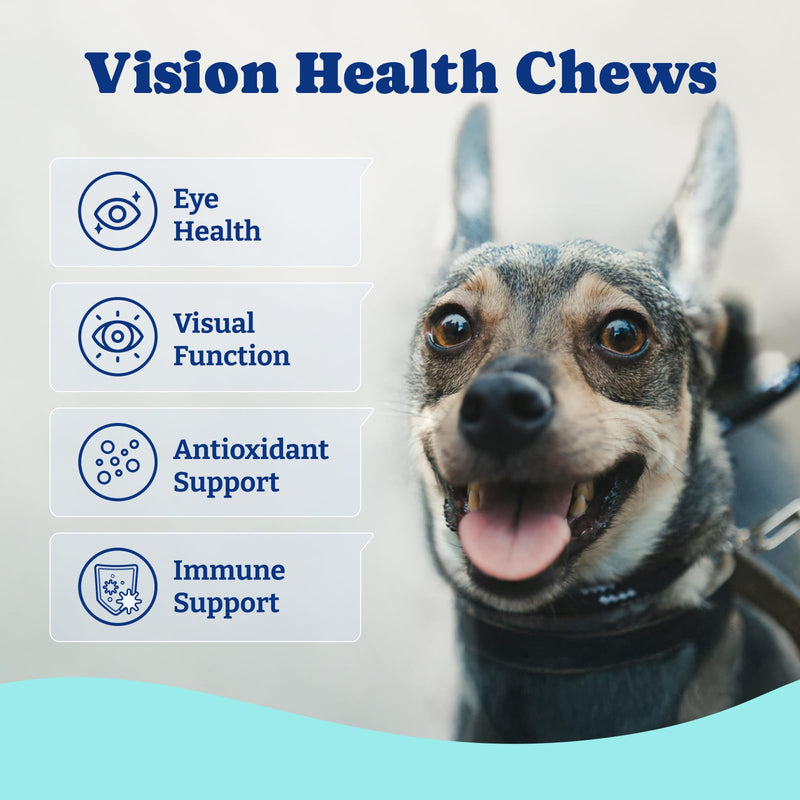 Dog Eye and Liver Wellness Bundle – Vision Support Chews with Antioxidants and Omega-3s Plus Milk Thistle Liver Detox Chews with NAC and Curcumin – Natural Daily Health Support for Dogs of All Breeds