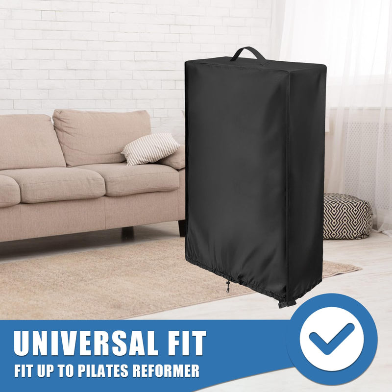 Cover for Pilates Reformer,Waterproof Dustproof Reformer Pilates Machine Cover,420D Foldable Pilates Reformer Machine Cover with Windproof Drawstring for Home Gym Indoor-25 L x 15" W x 45" H