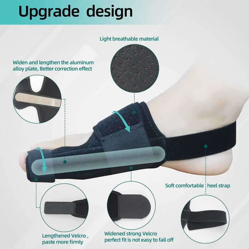 MOONSMILE Bunion Corrector for Women & Men (Black)