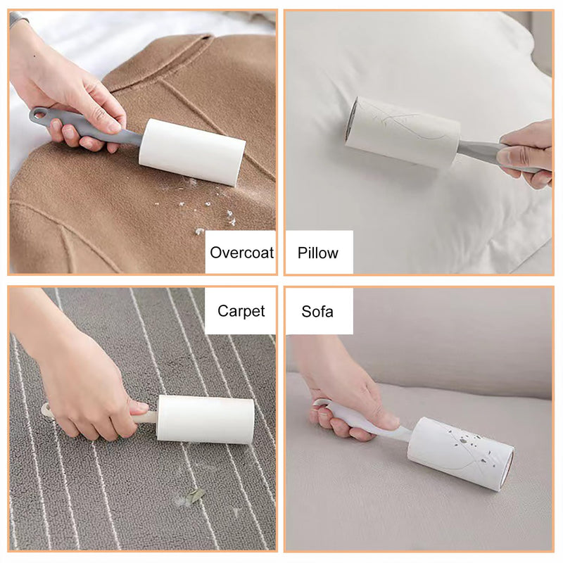 AQSQWQ 6 rolls 360 sheets lint roller + 1 dispenser, extra sticky lint roller, lint roller clothing, lint roller animal hair, lint roller for clothing, hair, sofa, bed, cat hair, dog hair - BeesActive Australia