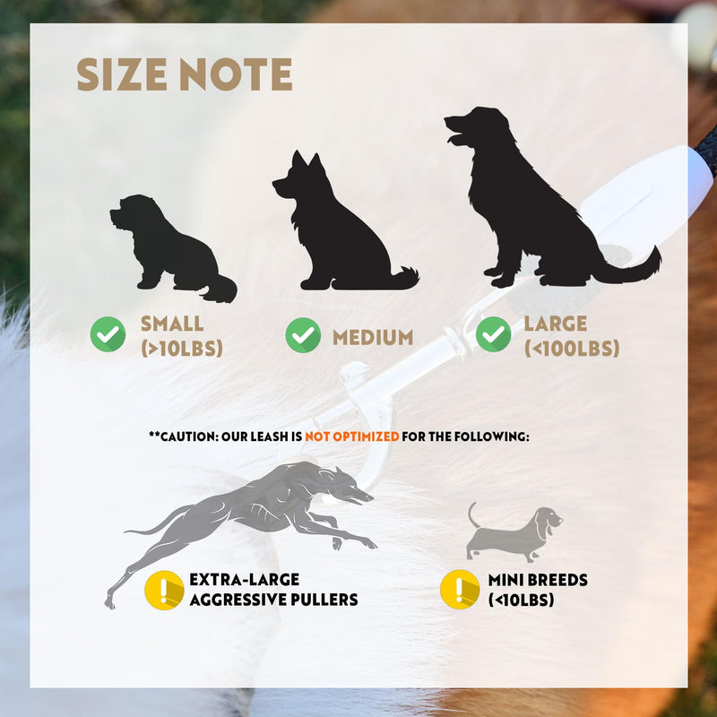 Hands Free Dog Leash for Small Medium Large Dogs, Single or Double Dog Leash with Adjustable Length Split Leads and Padded Handles Summer One Dog