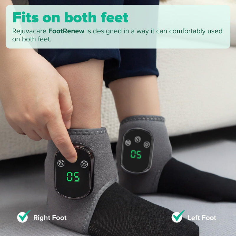 Rejuvacare Foot Renew Triple Method Massager for Home Use - The Official 2026 - Relaxation Support for Foot and Ankles - 1 Piece