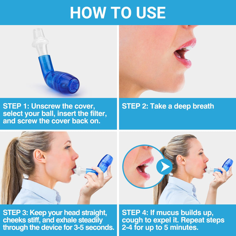 Breathing Trainer & Lung Trainer - Breathing Exercise Device for Lungs, Complete Breather Device & Lung Exerciser Device, Best Breathing Device & Lung Strengthener, Tilcare Respiratory Trainer - BeesActive Australia