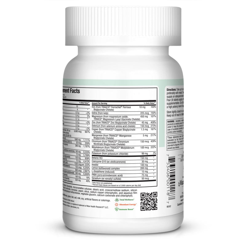 Multivitamin for Men & Women – Supreme High Potency Daily Multi with Minerals, CoQ10 & Antioxidants – Energy, Immune Support, Bone, Heart & Wellness – Vitamin A, C, D, E, B12, B6 & Biotin 180 Tablets | Kosher | Multivitamin with Iron | Energy, Immune &...