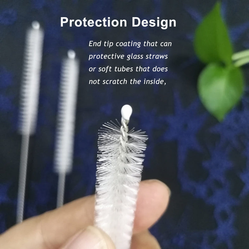 Long Straw Cleaner Brush Extend 10 inch, Wide 10mm diam Pipe Cleaners, Long Brush for Sippy Cup, Water Bottle and Tubes, Drinking Straw Cleaning Brush Set 10 Pack - BeesActive Australia