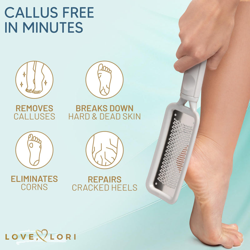 Foot Callus Remover Kit - Foot File & Callus Gel Feet Scrubber Dead Skin Scraper Bundle, 6oz - BeesActive Australia