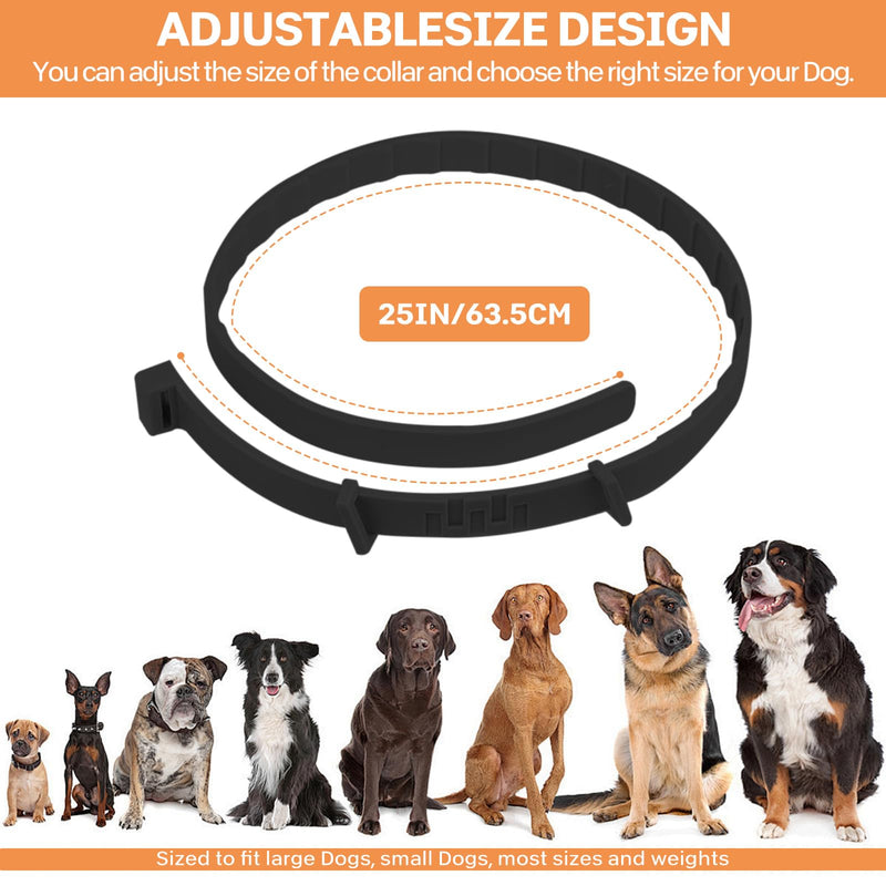 Dog Calming Collar UK - 6 Pack Long Lasting Pheromone Collars for Anxious Dogs, Supports Calm Behaviour & Stress Support (120 Days Effect) Adjustable Fit 25 Inch/63.5cm for Puppy Adult Dogs