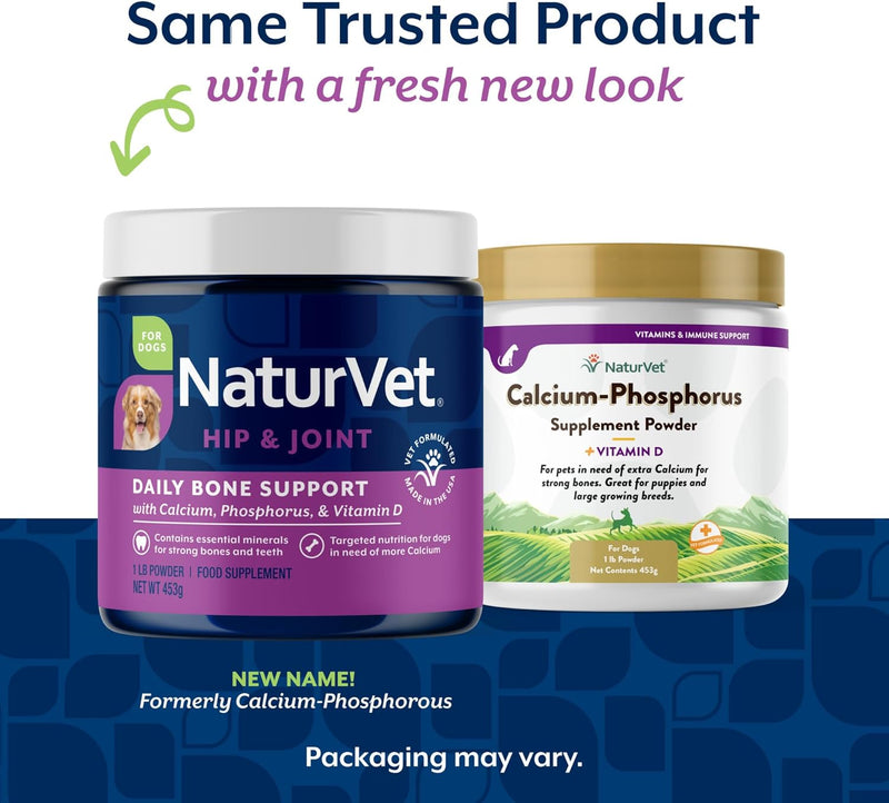 NaturVet Calcium-Phosphorus For Dogs, Supports Strong & Healthy Bones, Enhanced with Essential Minerals & Vitamin D, No Color, 16 Oz - BeesActive Australia