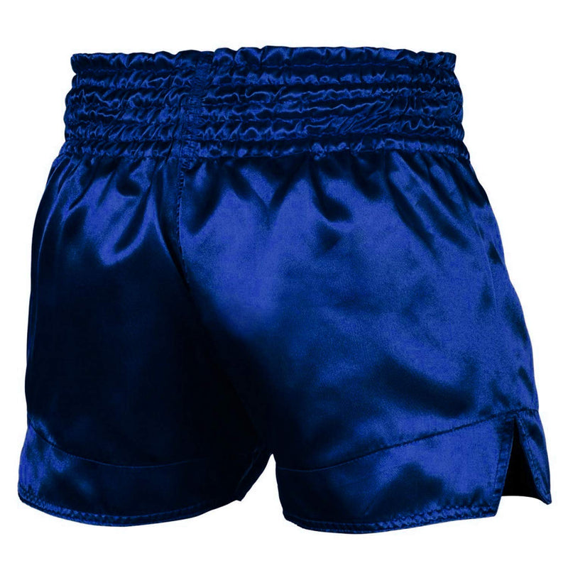 ROAR-INT Kid's Muay Thai Shorts Martial Arts MMA Kickboxing Shorts for Boys Girls Boxing Trunks Shorts Regular Fit Small Blue