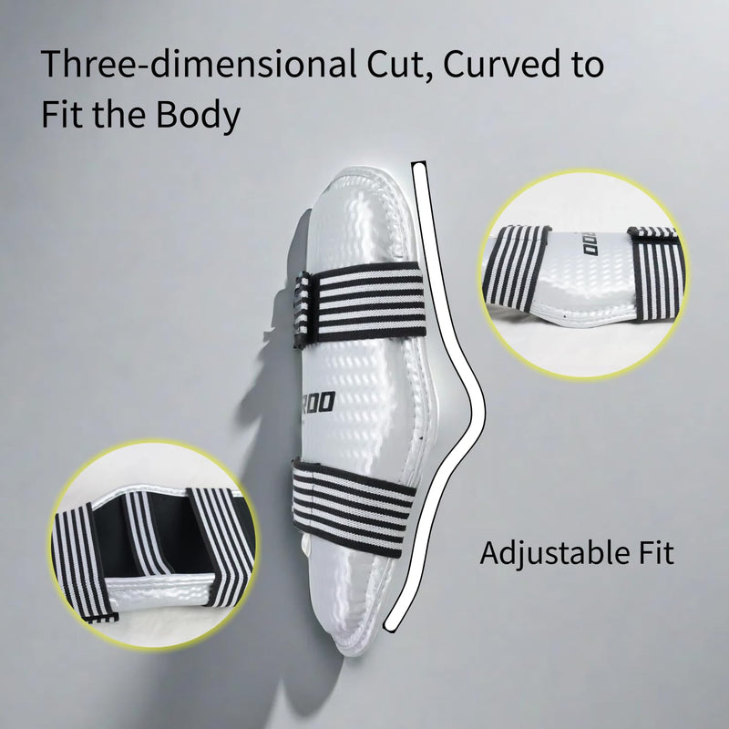 Taekwondo Shin Guards Arm Guard Protector Set for Kickboxing Martial Arts Taekwondo Karate Muay Thai Sparring Combat, Suitable for Children Teenagers and Adults M