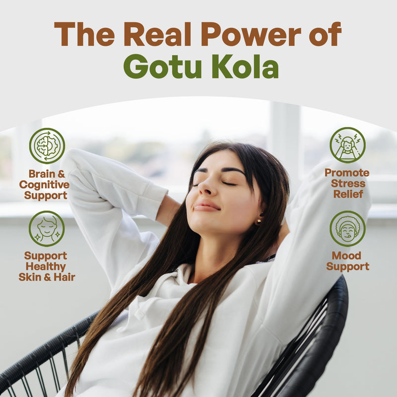 Gotu Kola 10:1 Extract Powder (8 oz), Centella Asiatica | Gluten Free and Non-GMO | Ayurvedic Herbal Supplement